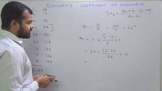 Bowleys coefficient of Skewness  Learn Economics on Ecoholics [upl. by Anatol]