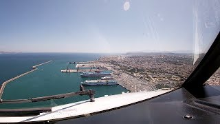 Cockpit View  Visual approach to Heraklion runway 09 [upl. by Nailluj]