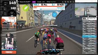 Zwift Insider Tiny Races CatC Stage3 Lutscher 47km  Sat 1531UTC [upl. by Geno]