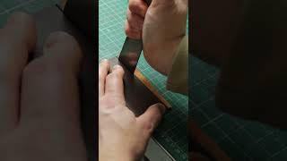 Trimming the lining on a snap pouch after glueing [upl. by Aliuqet912]