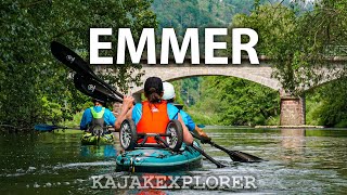 Emmer  im Kajak durchs Weserbergland Stausee bis Weser [upl. by Ylrebmi]