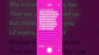 StaySolidRocky  Party Girl Lyrics ShorterIsBetter Tuinuane TrendyLyrics4441 [upl. by Aligna]