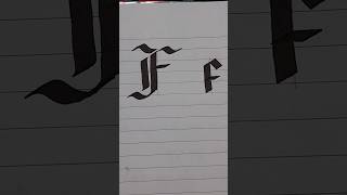 Gothic Blackletter F amp f calligraphy [upl. by Dagnah]