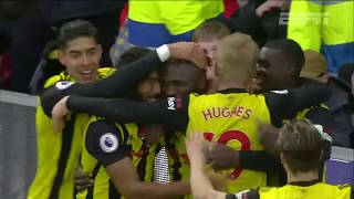 Premier League com dois golaços Watford vence o Huddersfield por 3 a 0 [upl. by Einnoj]