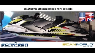 Diagnostic Seadoo RXPX 300 2016  ScanSea V1465 [upl. by Yule720]