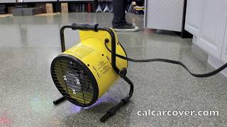 King Electrical Yellow Jacket Portable Mini Garage Heater PSH1215T [upl. by Iruj195]