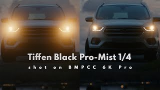 BMPCC6K Pro and Tiffen Black ProMist 14  SideBySide Comparison [upl. by Ardnuhsor]