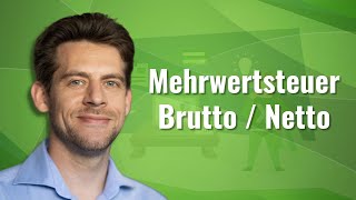 Mehrwertsteuer Brutto Netto in Excel berechnen mit Schaubild [upl. by Wilton]