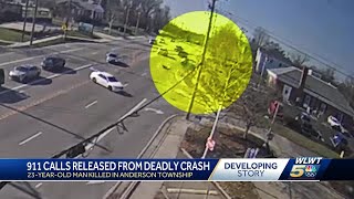 Video 911 calls released from fatal crash that split car in half in Anderson Township [upl. by Anella886]