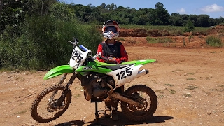 Pilotinho Campeão Otavio Pedro 11 Anos  KX 100cc 2 stroke [upl. by Noirret]