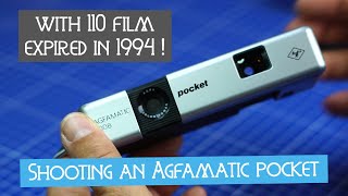 Shooting an agfamatic 1008 pocket with 110 film expired in 1994 [upl. by Yvette]