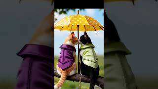 Kissing cat dance video animalslover animalloverforlife cat catvideos shortvideo watchmore [upl. by Wernick456]