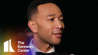 John Legend on Earth Wind amp Fire 2019 Kennedy Center Honors Backstage [upl. by Ahkeber]