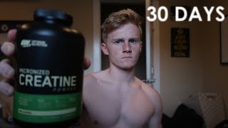 I took CREATINE for 30 days [upl. by Yenffad]