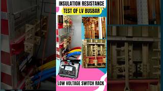 Insulation Resistance Test of LV Busbar shorts youtubeshorts [upl. by Hakim971]