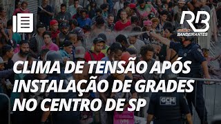 Governo e prefeitura de SP instalam grades na região da Cracolândia  Jornal Gente [upl. by Anifled]