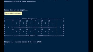 Simple Mancala Game in Python [upl. by Hteboj]