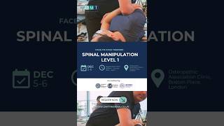 Gentle Thoracic Manipulation Technique chiropractor spinalmanipulation osteopathy backpain [upl. by Mairym895]