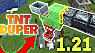 Minecraft 121  Working Unlimited Tnt Duper Glitch  Duplication Tutorial For BedrockJavaPe [upl. by Niamreg]