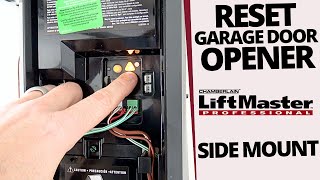 How to Reset LiftMaster Chamberlain Side Mount Garage Door Opener in Dallas Ft Worth TX [upl. by Jeffery959]