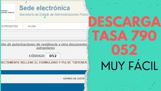 ✍️Cómo Descargar TASA 790 MODELO 052 Rápido Y Fácil  Paso a Paso [upl. by Rhynd368]