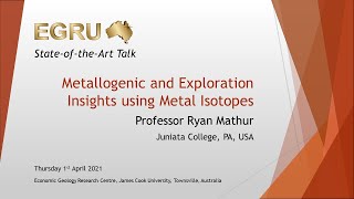 Metallogenic and Exploration Insights using Metal Isotopes [upl. by Kneeland]