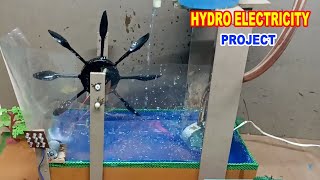 HYDRO ELECTRICITY WORKING PROJECT  EXHIBITION MODEL  PROJECT SOLUTION [upl. by Jessalin]