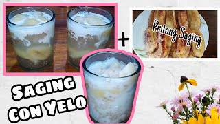 Saging Con Yelo with Sago Recipe or Banana Con Yelo with Sago [upl. by Rigdon]