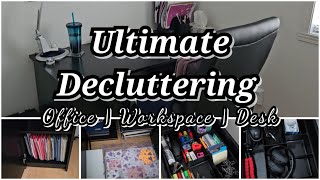 OFFICE DECLUTTERING  DECLUTTER YOUR DESK FOR MAXIMUM PRODUCTIVITY  REFRESH WORKSPACE [upl. by Bilbe636]