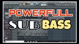 How to make powerfull sub bass using 3x osc  fl studio  hindi tutorial [upl. by Rori319]