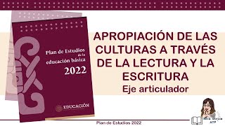 APROPIACIÓN DE LAS CULTURAS A TRAVES DE LA LECTURA Y ESCRITURA MTRA MARCIA ATP [upl. by Holihs940]