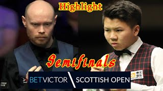 Gary Wilson vs Zhou Yuelong SF Highlight BetVictor Scottish Open 2023 snooker [upl. by Orabla]