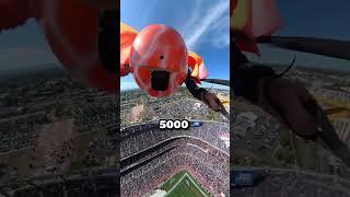 NFL Skydiver Makes Crazy Landing OMG shorts nfl sports [upl. by Bowden]