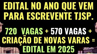 CONCURSO ESCREVENTE TÉCNICO JUDICIÁRIO TJSP 2025 Preparase no pré  edital para o concurso do TJSP [upl. by Oruhtra]