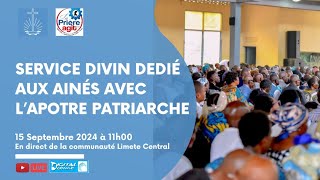 Service divin célébré par lapôtre patriarche JeanLuc Schneider  Kinshasa Dimanche 15 Septembre [upl. by Ming]