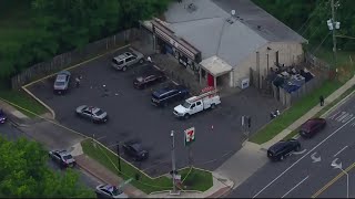 Double shooting in 711 parking lot leaves one man dead in Landover Maryland [upl. by Vladi]