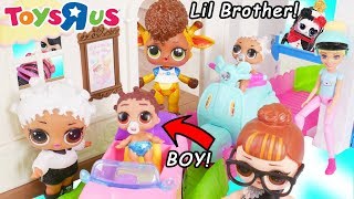 LOL Surprise Doll Fresh Gets New Lil Brother Punk Boi Boy  Custom Toys R US Toy Barbie Surprises [upl. by Lenette822]