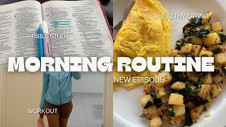 visual diary ep 001 productive morning routine healthy breakfast Bible study [upl. by Vasya]