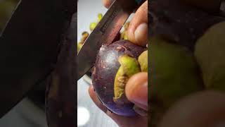 Mangosteen fruit cutting [upl. by Elinor]