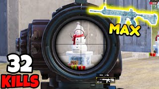 First Time Using MAX M416 Glacier in BGMI • 32 KILLS • BGMI Gameplay [upl. by Ezeerb704]