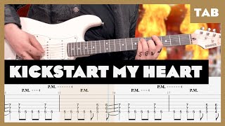 Motley Crue  Kickstart My Heart  Guitar Tab  Lesson  Cover  Tutorial  Donner DST152W [upl. by Adelaide791]