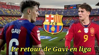 FC Barcelone  excellente nouvelle pour Gavi absent depuis le mois de novembre 2023 [upl. by Sephira]