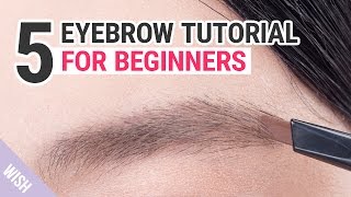 Eyebrow Shaping Tutorial for Beginners  Wishtrend TV [upl. by Llertnek]