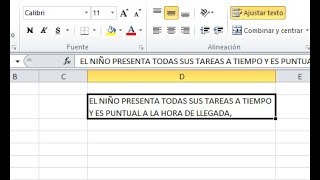 COMO ESCRIBIR VARIAS LINEAS EN UNA CELDA EN EXCEL [upl. by Bigelow]