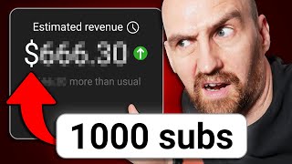 How Much YouTube ACTUALLY Pays You for 1000 Subscribers [upl. by Church]