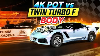 4K POT VS TWIN TURBO F BODY [upl. by Sylvie]