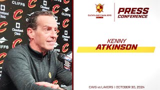 Cleveland Cavaliers Head Coach Kenny Atkinson Pregame Press Conference Oct 30 Vs Lakers [upl. by Aselehc]