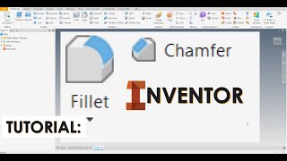 Fillet amp Chamfer empalme Autodesk Inventor  Tutorial Sencillo [upl. by Cicily]