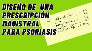 Diseño y desarrollo de una emulsión para psoriasis [upl. by Gerger]