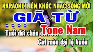 Karaoke Liên Khúc Tone Nam Dễ Hát Nhất  Giã Từ  Nhạc Sống Trữ Tình Mới Chuẩn Nhất  Tuyển Chọn [upl. by Lawan]